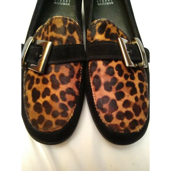 Stuart Weitzman Black suede calf hair Platform. Size 8 - Picture 3 of 6